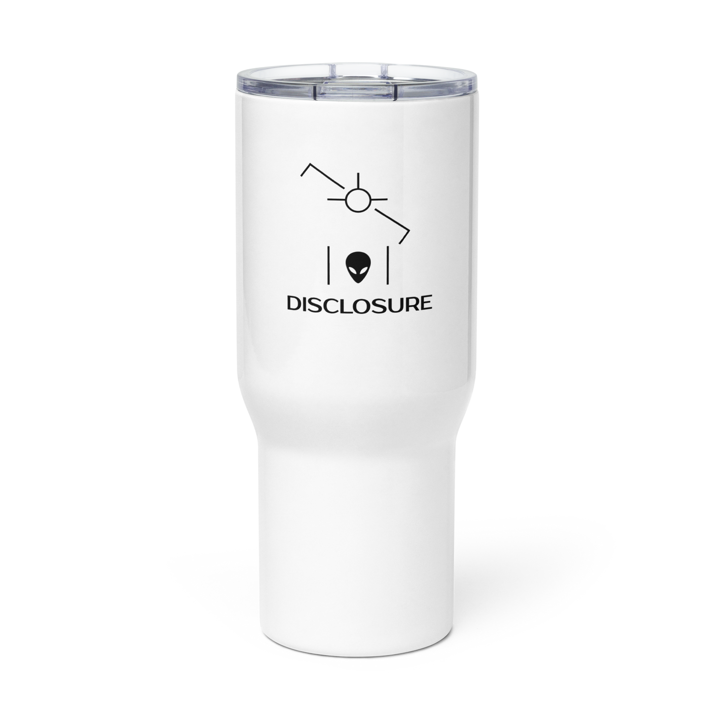 Disclosure Travel Mug with Handle